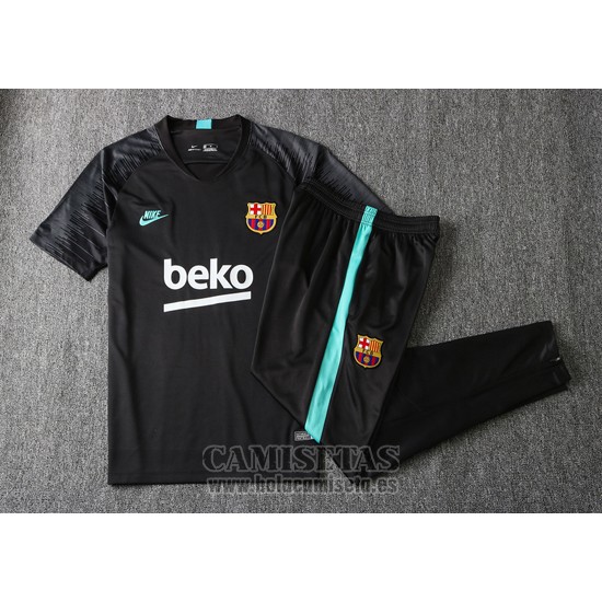 Chandal del Barcelona Manga Corta 2019-2020 Negro